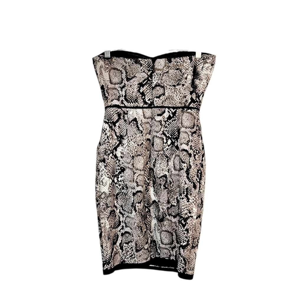 Bcbgmaxazria Python Print Shana Strapless Bustier… - image 8